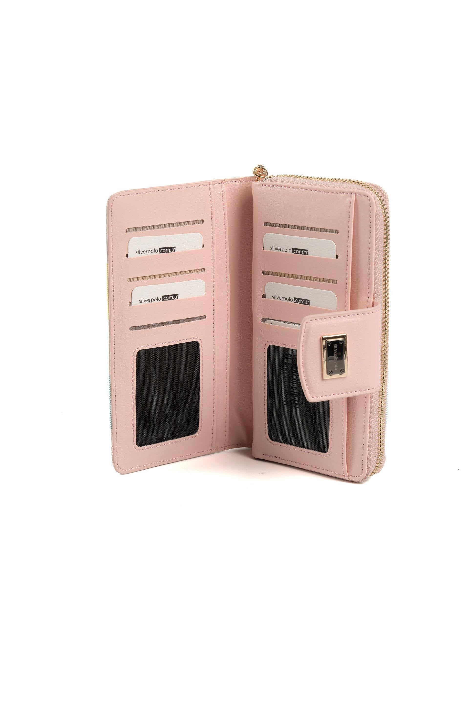 Silver & Polo Lila - Pembe SP928 Kadın Cüzdan & Kartlık