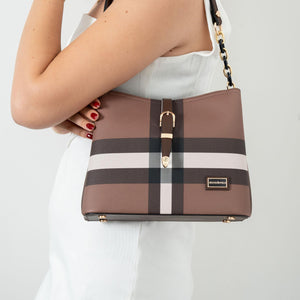 Silver & Polo Koyu Kahve SP974 Kadın Omuz Çantası