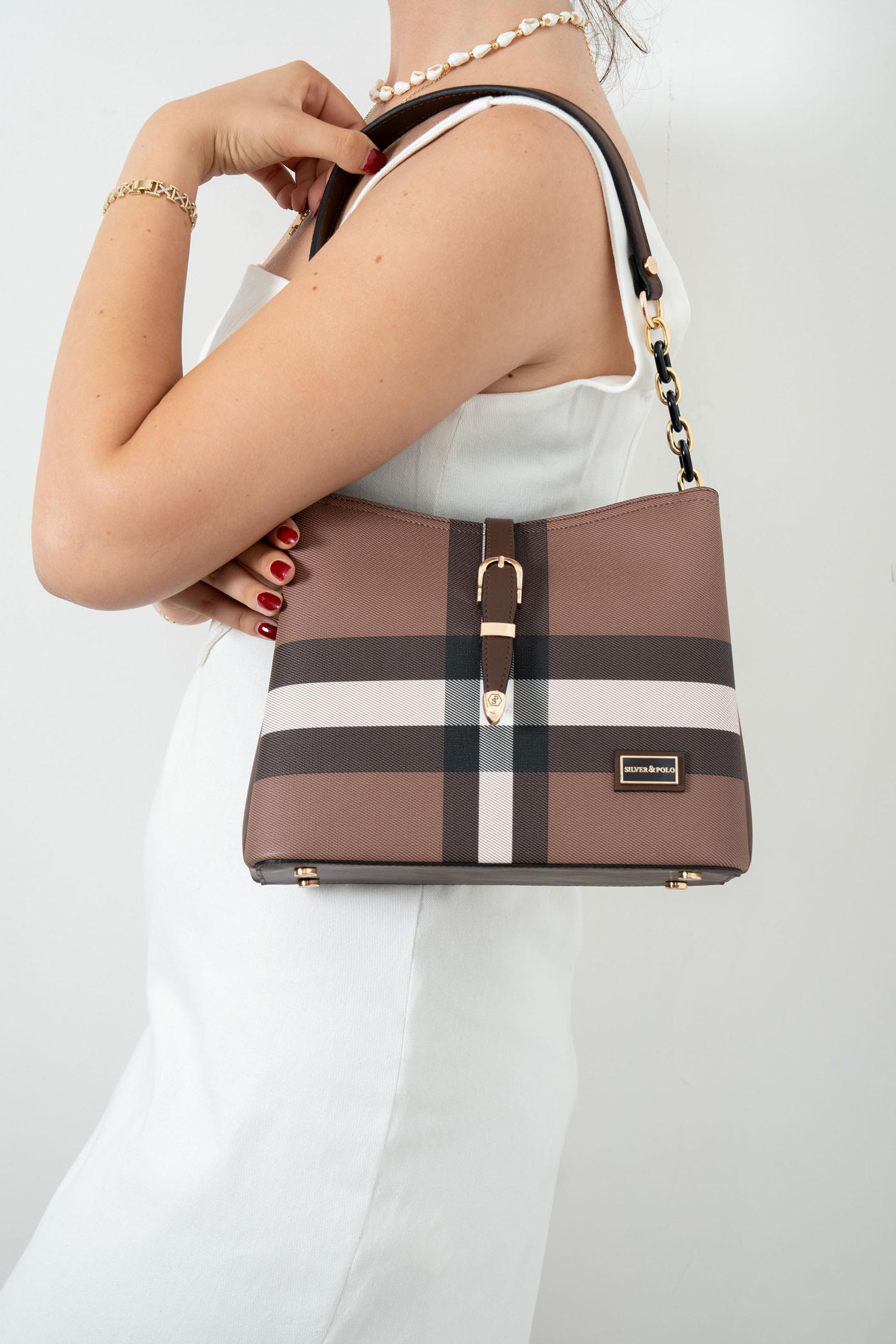 Silver & Polo Koyu Kahve SP974 Kadın Omuz Çantası