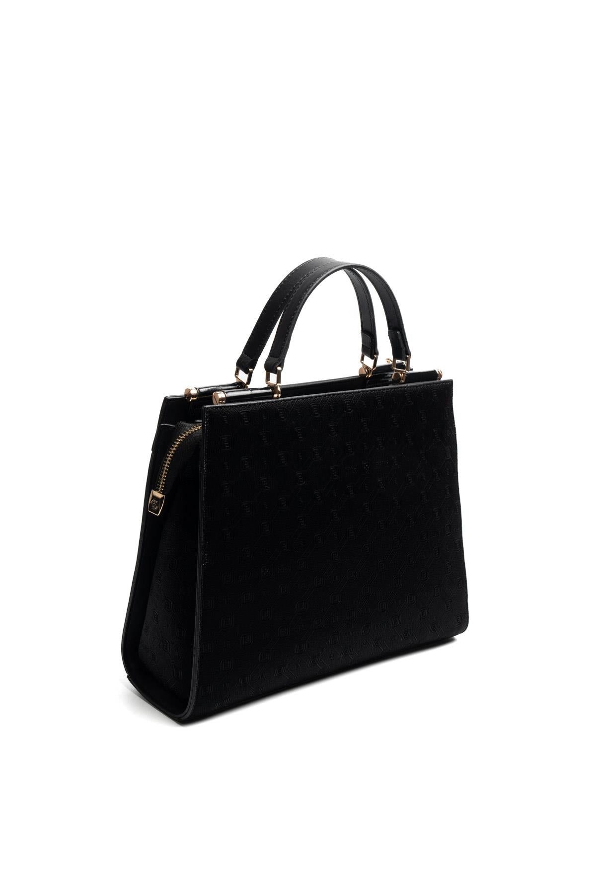 Silver & Polo SP1166 Kadın El Çantası Fashion Siyah-Siyah-Rugan Siyah