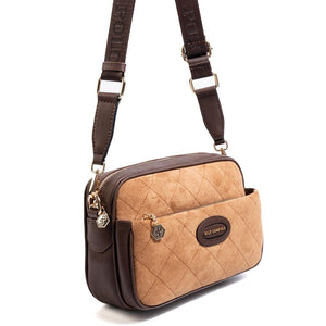 Silver & Polo SP1267 Kadın Çapraz Çanta Süet Taba-Kahve