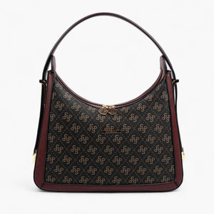 Silver & Polo Kahve Sarı - Bordo SP1187 Omuz Çantası