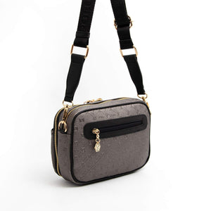 Silver & Polo Platin - Siyah SP1162 Kadın Çapraz Çanta