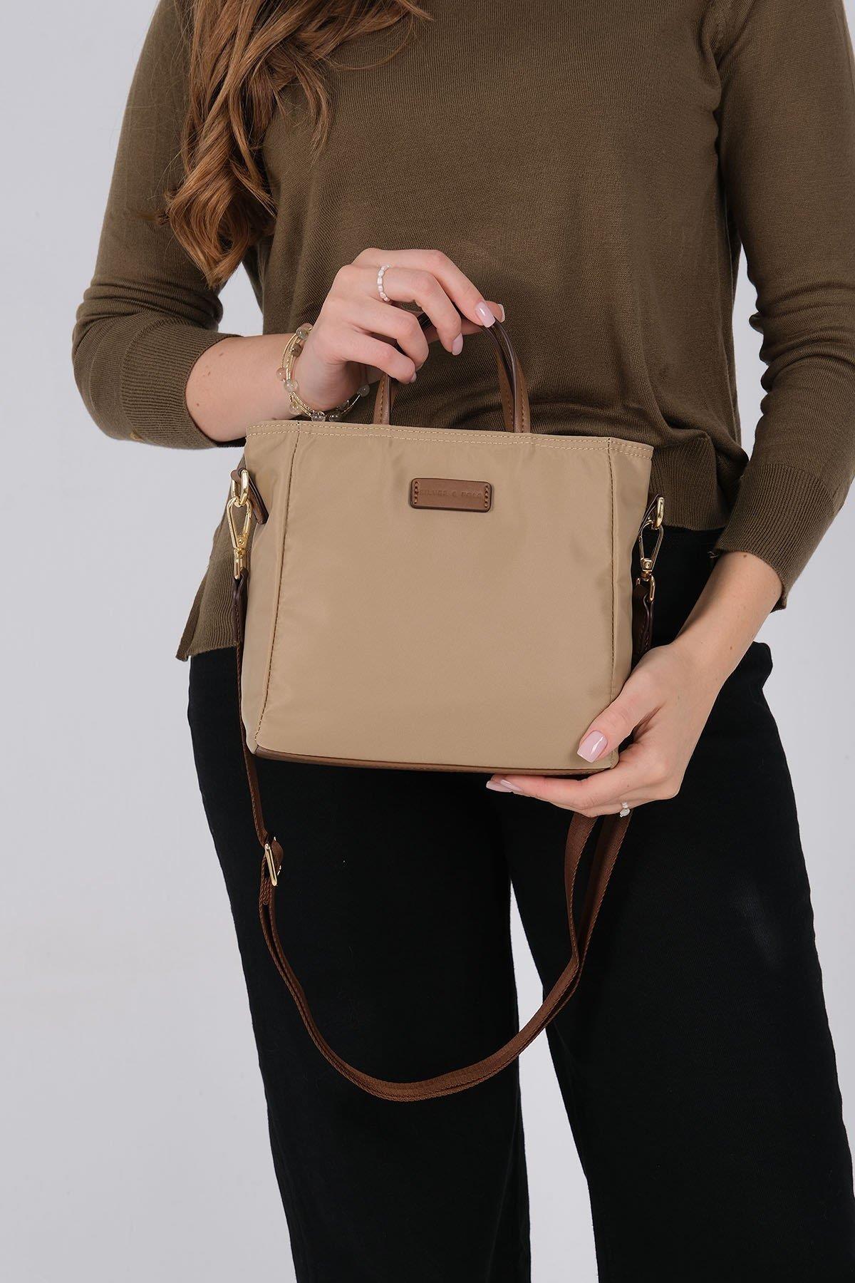 Silver & Polo SP1225 Kadın El Çantası Vizon-Camel
