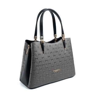 Silver & Polo Platin - Siyah SP1205 Kadın El Çantası