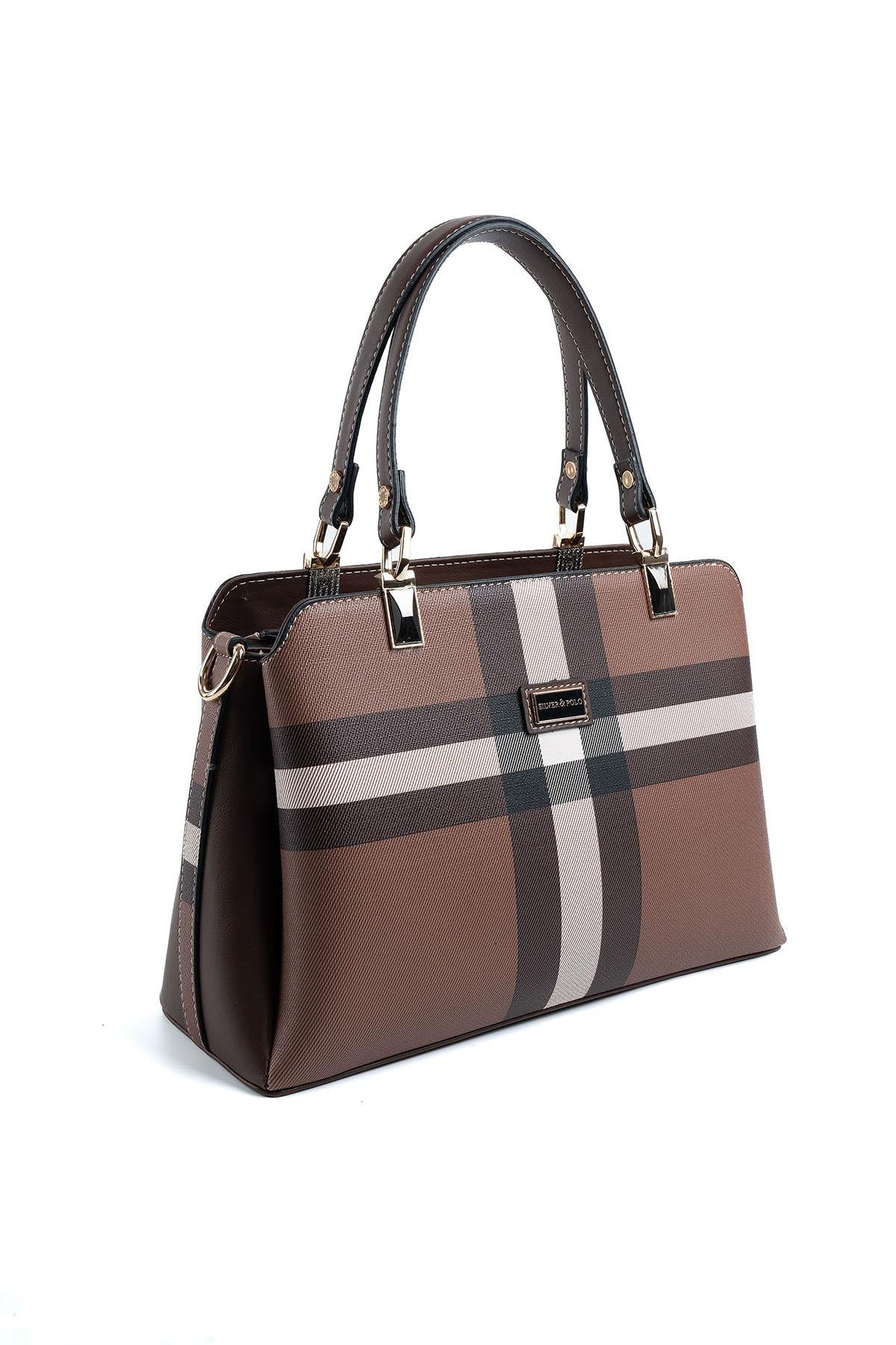 Silver & Polo Koyu Kahve SP972 Kadın El Çantası