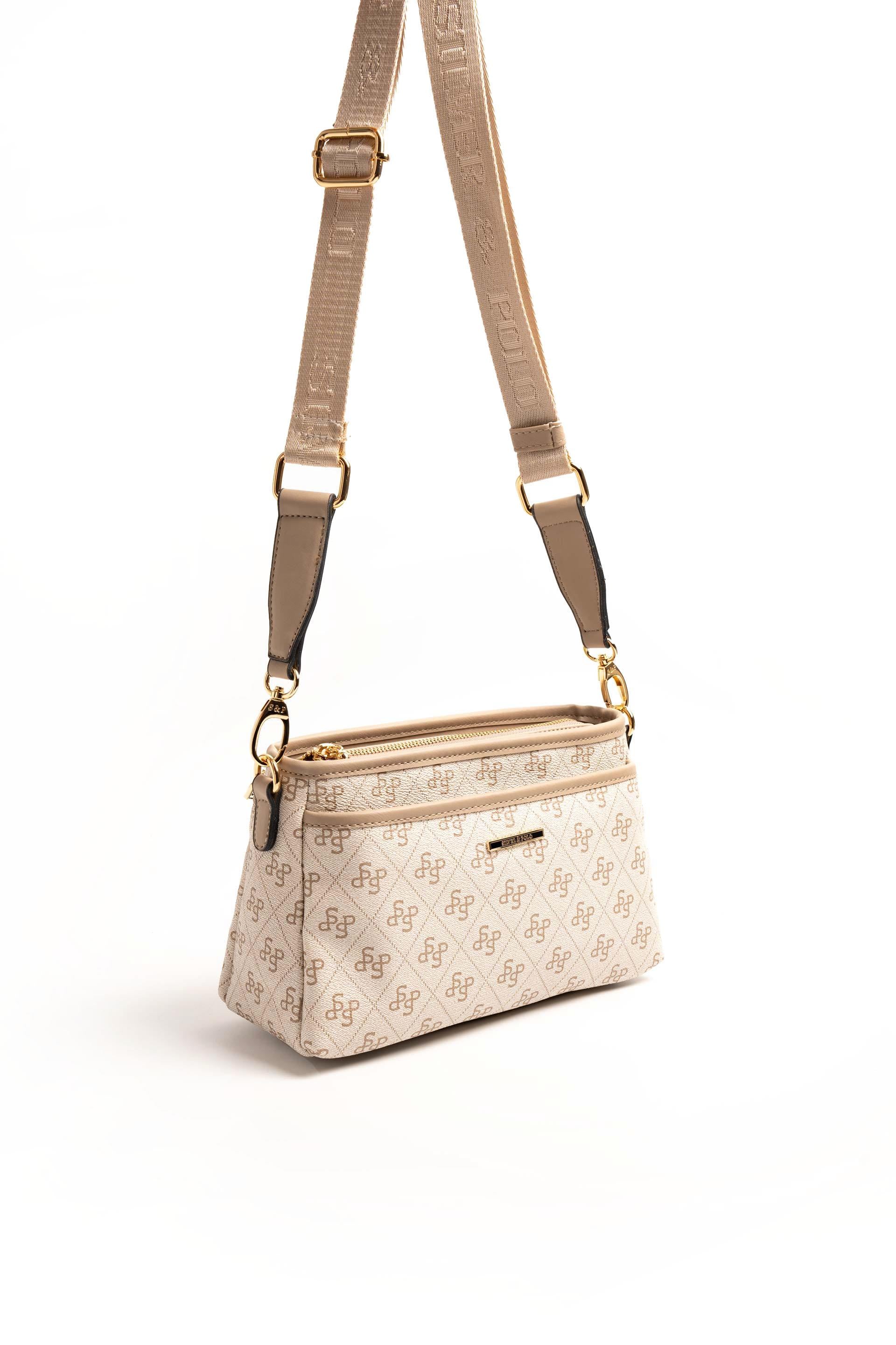 Silver & Polo Bej - Kum SP1184 Kadın Çapraz Çanta