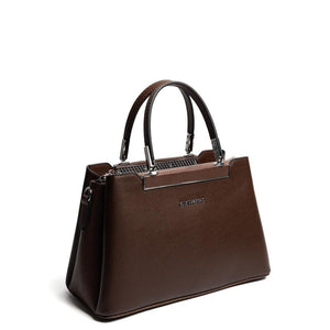 Silver & Polo SP913 Kadın El Çantası Düz Kahve