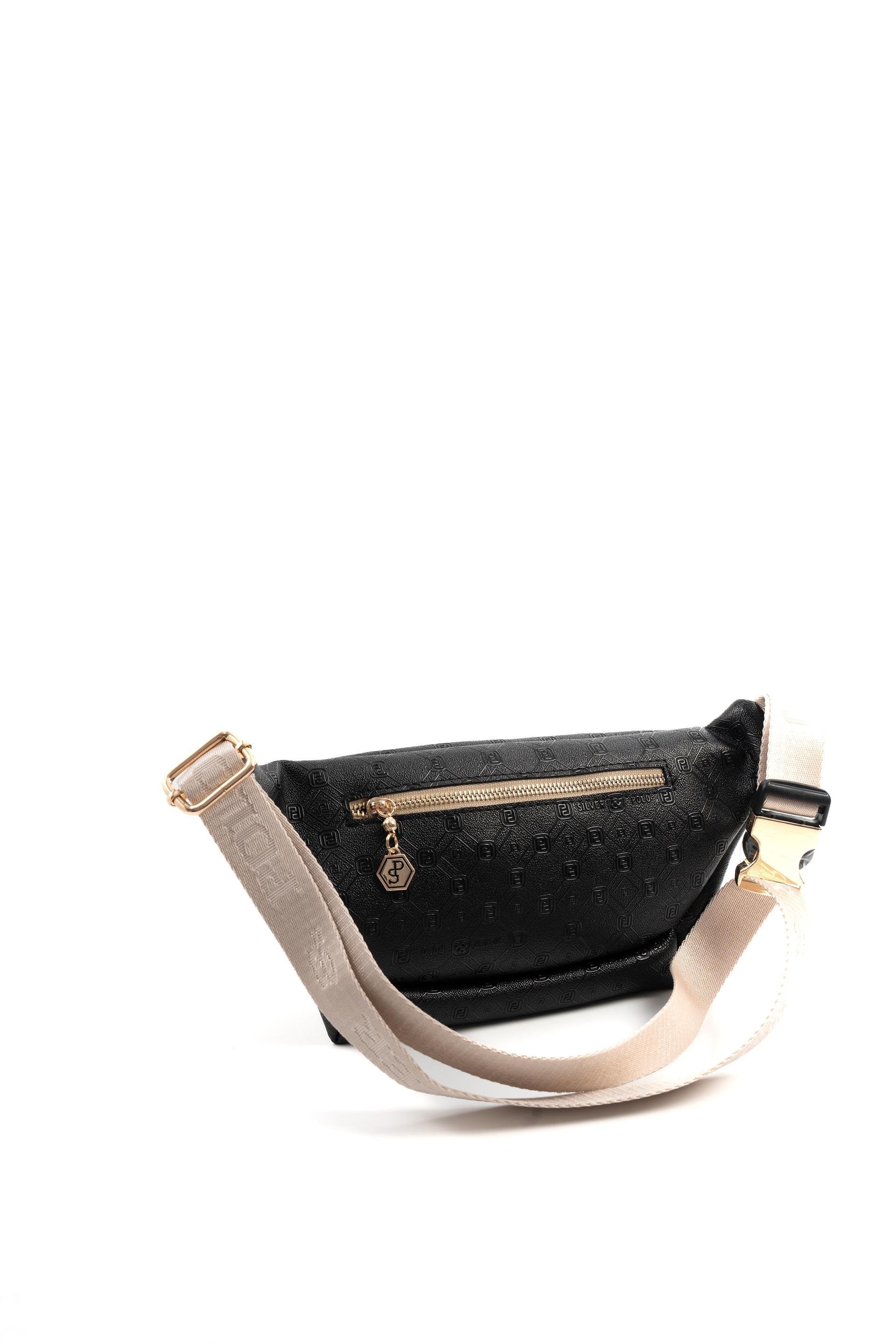 Silver & Polo Siyah - S.nut SP1192 Kadın Bel Çantası