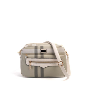 Silver & Polo A.Yeşil - Kemik SP491 Kadın Çapraz Çanta
