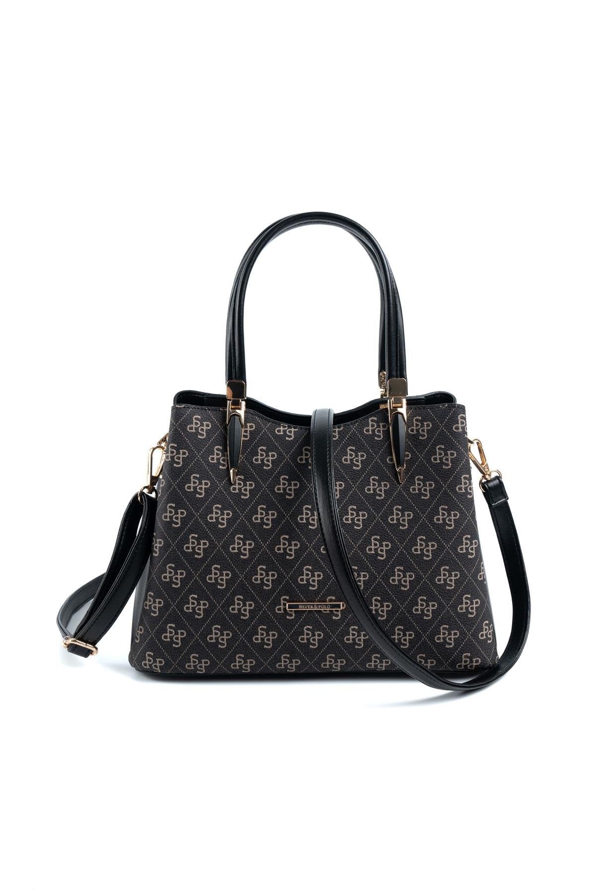 Silver & Polo Füme - Siyah SP1205 Kadın El Çantası