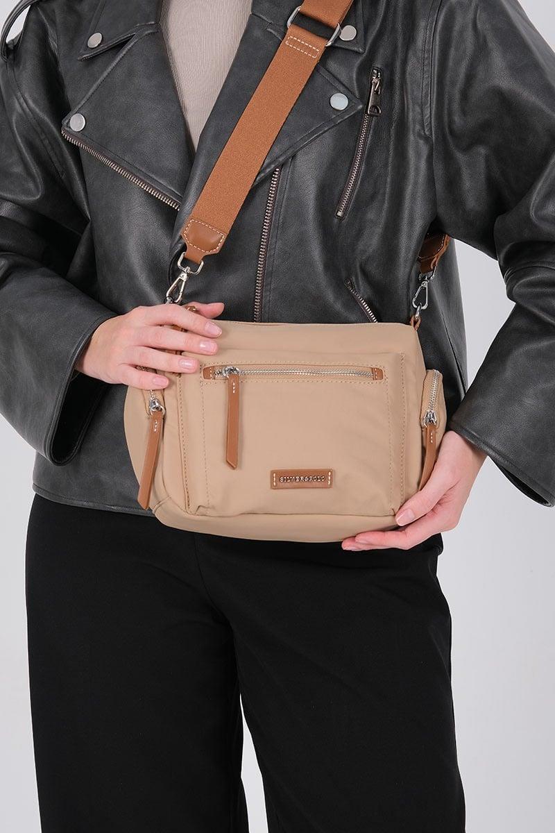 Silver & Polo SP1229 Kadın Çapraz Çanta Nut-Taba