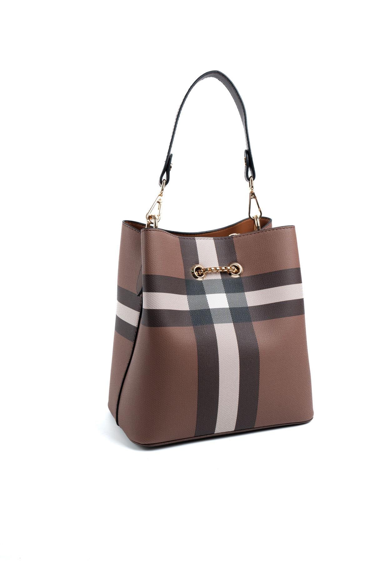 Silver & Polo Koyu Kahve SP967 Kadın Çapraz Çanta