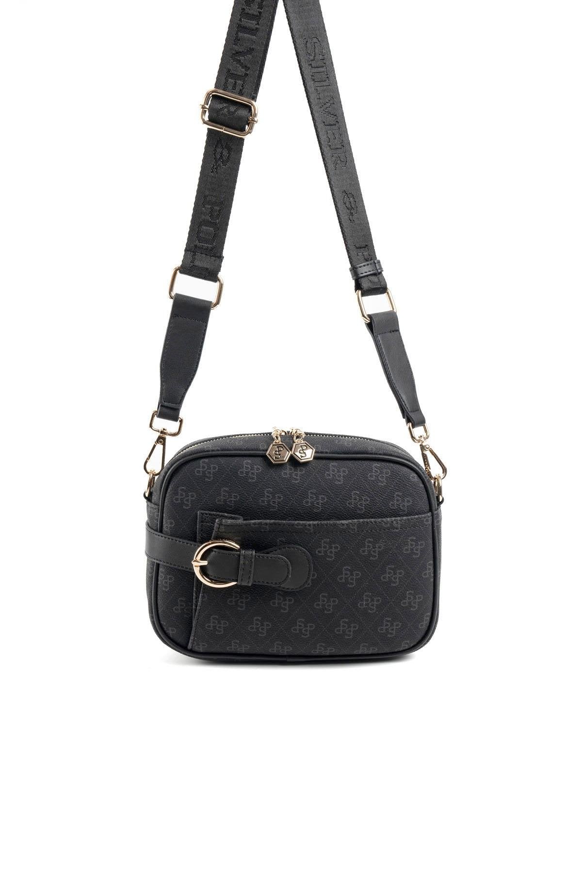 Silver & Polo Siyah SP1256 Çapraz Çanta