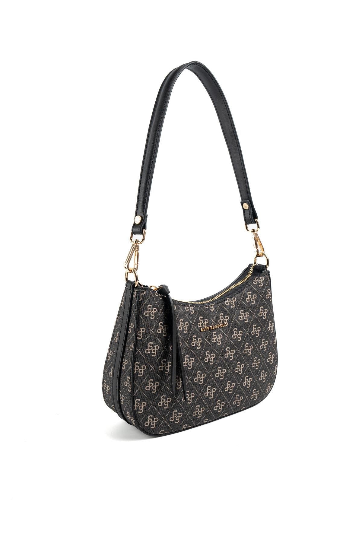 Silver & Polo Füme - Siyah SP1259 Omuz Çantası