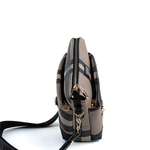 Silver & Polo Kahve - Siyah SP1110 Kadın Çapraz Çanta