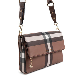 Silver & Polo Koyu Kahve SP963 Kadın Çapraz Çanta