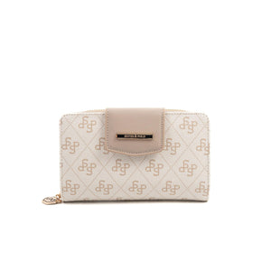 Silver & Polo Bej - Kum SP1202 Kadın Cüzdan & Kartlık