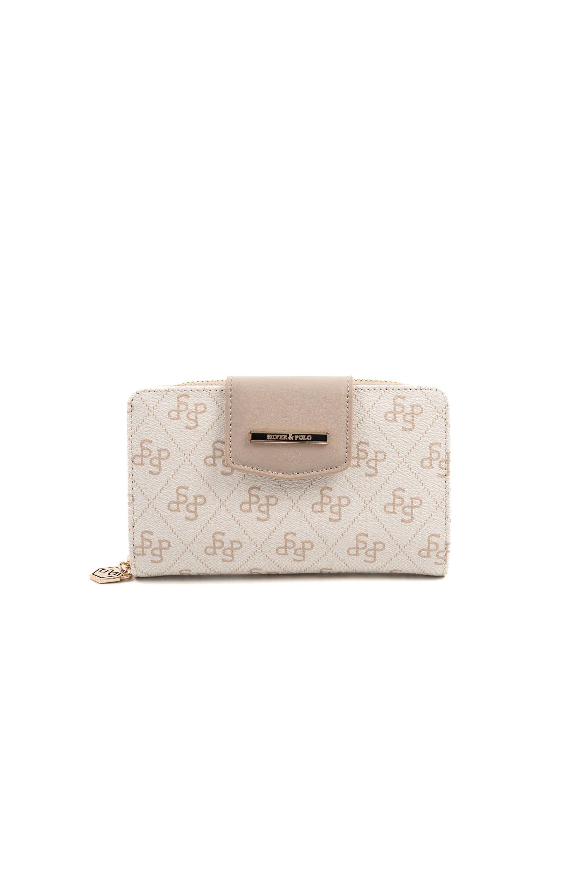 Silver & Polo Bej - Kum SP1202 Kadın Cüzdan & Kartlık