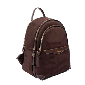 Silver & Polo SP1265 Kadın Sırt Çantası Süet Kahve