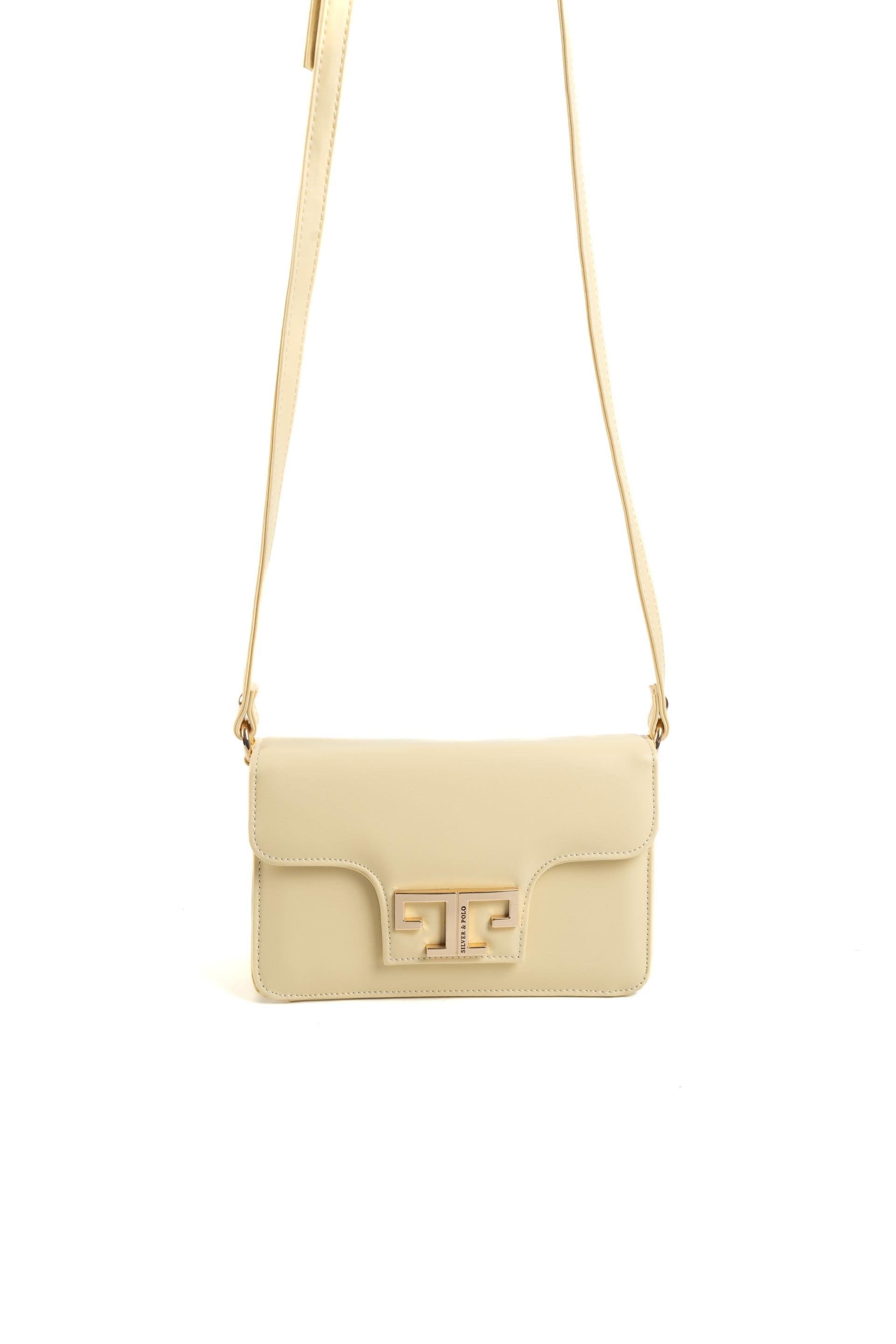 Silver & Polo Sarı SP1170 Kadın Çapraz Çanta