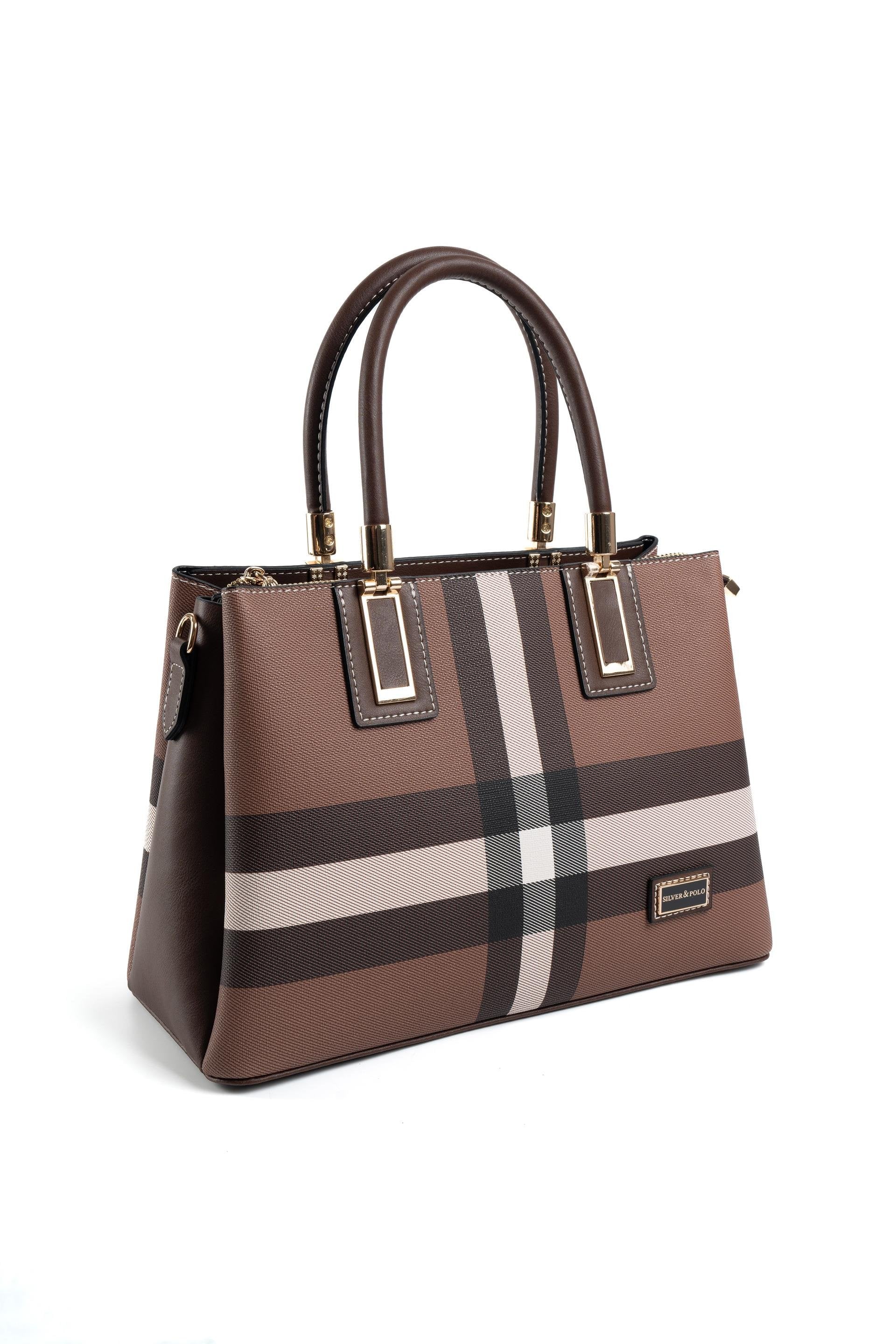Silver & Polo Koyu Kahve SP1000 Kadın El Çantası