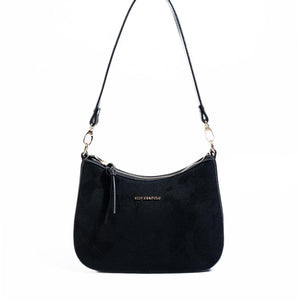 Silver & Polo SP1259 Kadın Omuz Çantası Süet Siyah