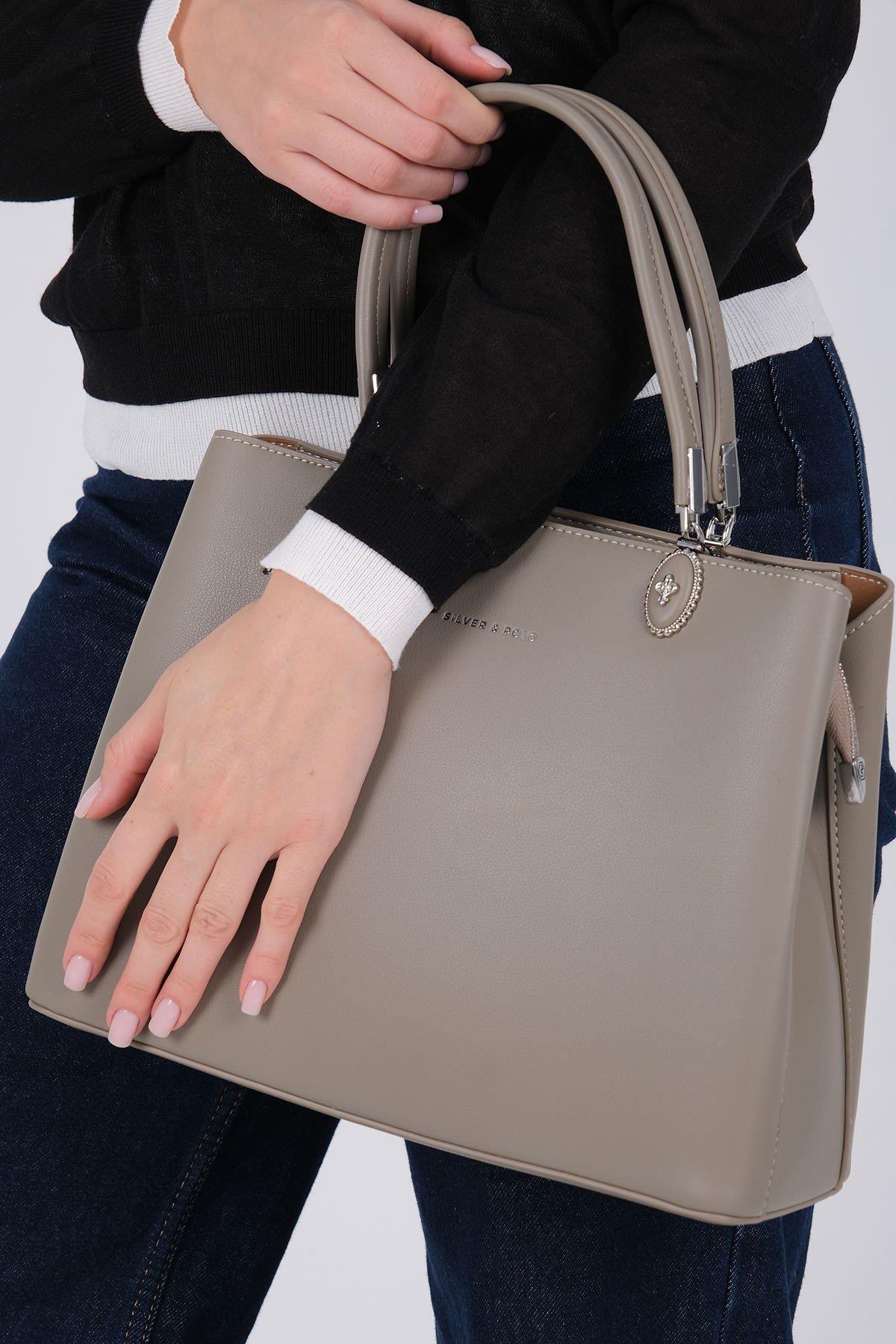 Silver & Polo SP1234 Kadın El Çantası Vizon