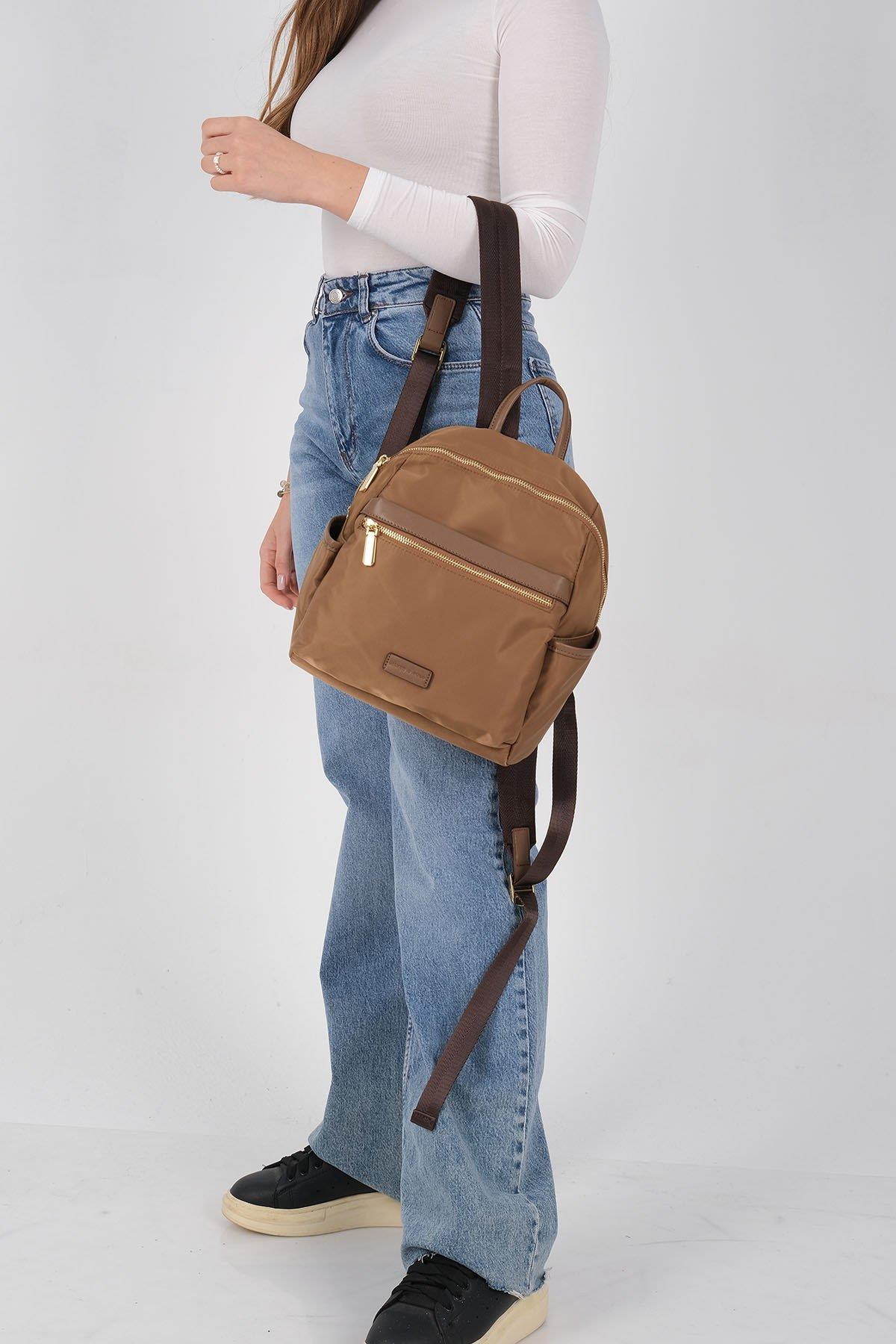 Silver & Polo SP1209 Kadın Sırt Çantası Tütün-Kahve