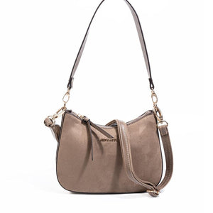 Silver & Polo SP1259 Kadın Omuz Çantası Süet Vizon