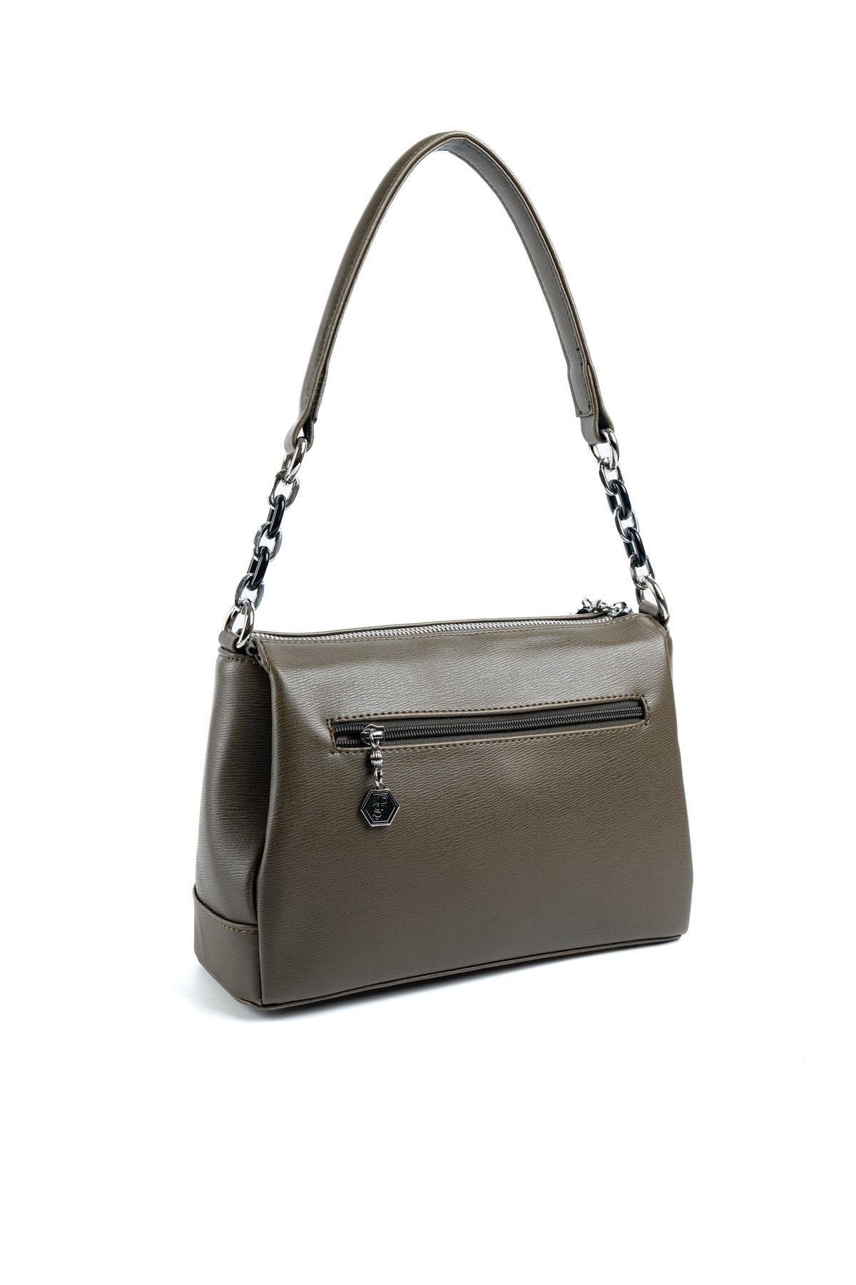 Silver & Polo Haki SP910 Kadın Çapraz Çanta