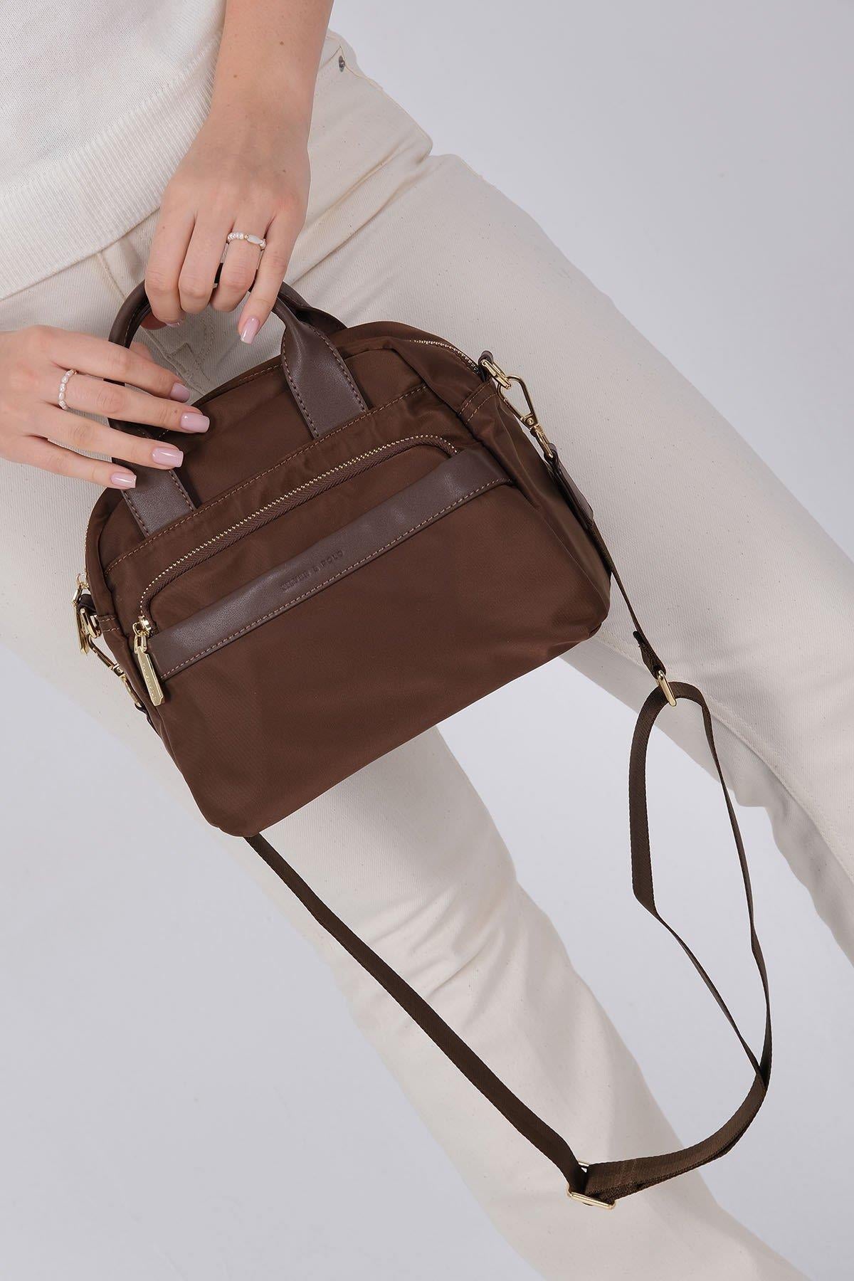 Silver & Polo SP1216 Kadın El Çantası Kahve
