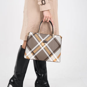 Silver & Polo Haki - Kahve SP924 Kadın El Çantası