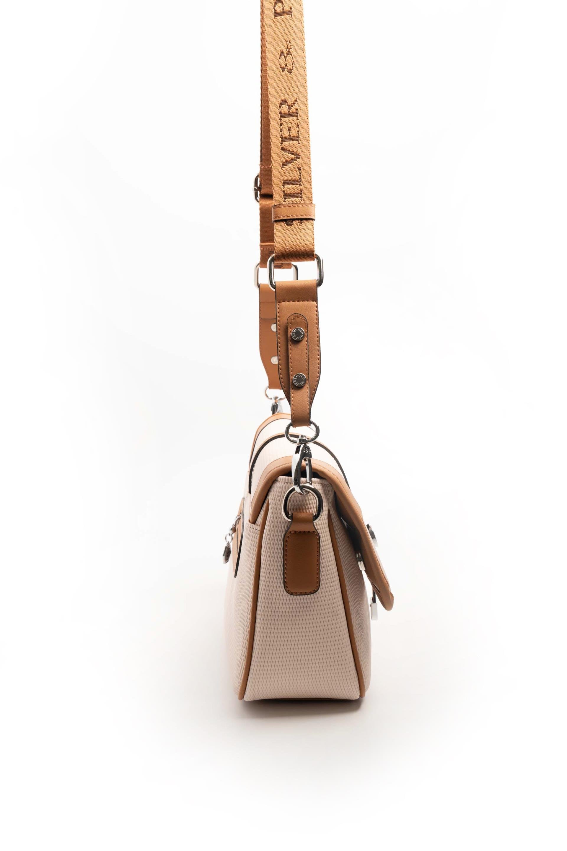 Silver & Polo Bej - A.Taba SP1182 Kadın Çapraz Çanta