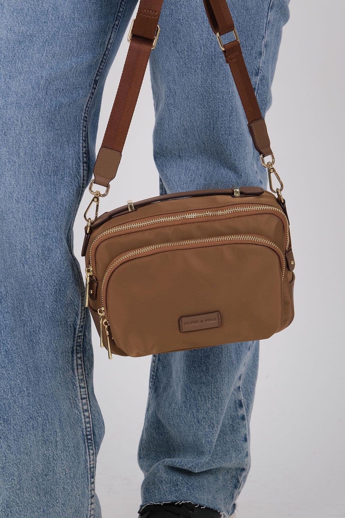 Silver & Polo SP1221 Kadın Çapraz Çanta Tütün-Kahve