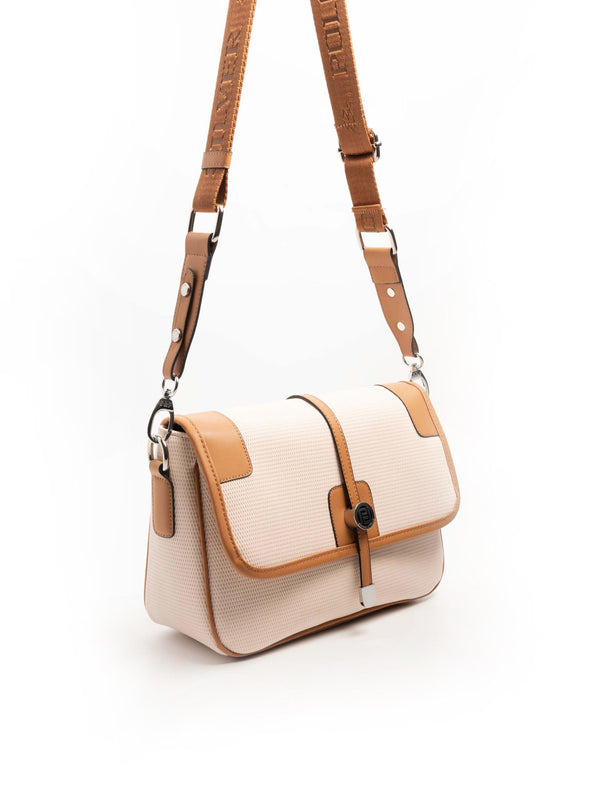 Silver & Polo Bej - A.Taba SP1182 Kadın Çapraz Çanta