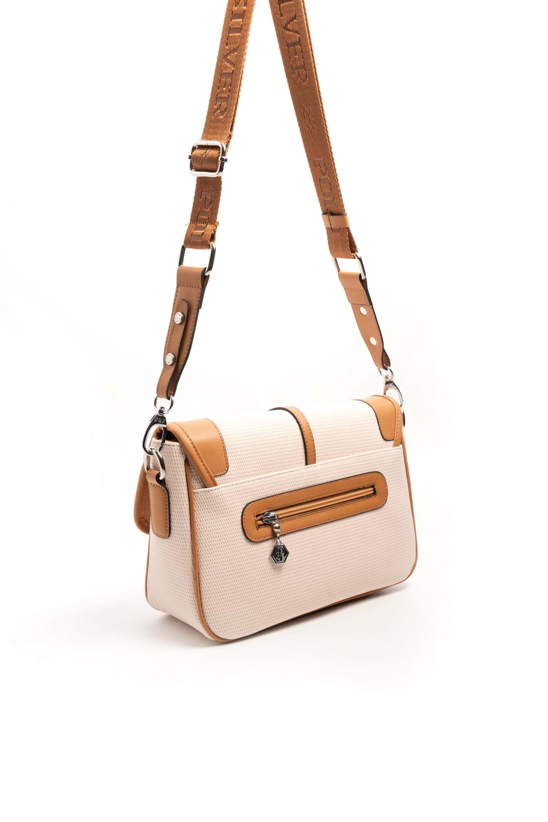 Silver & Polo Bej - A.Taba SP1182 Kadın Çapraz Çanta