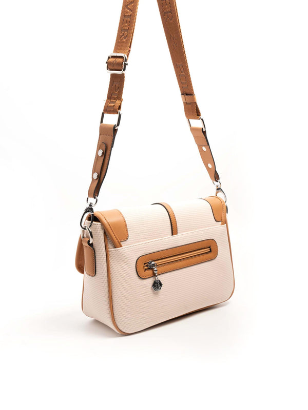 Silver & Polo Bej - A.Taba SP1182 Kadın Çapraz Çanta