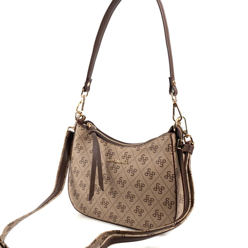 Silver & Polo Koyu Bej - Kahve SP1259 Omuz Çantası - 6