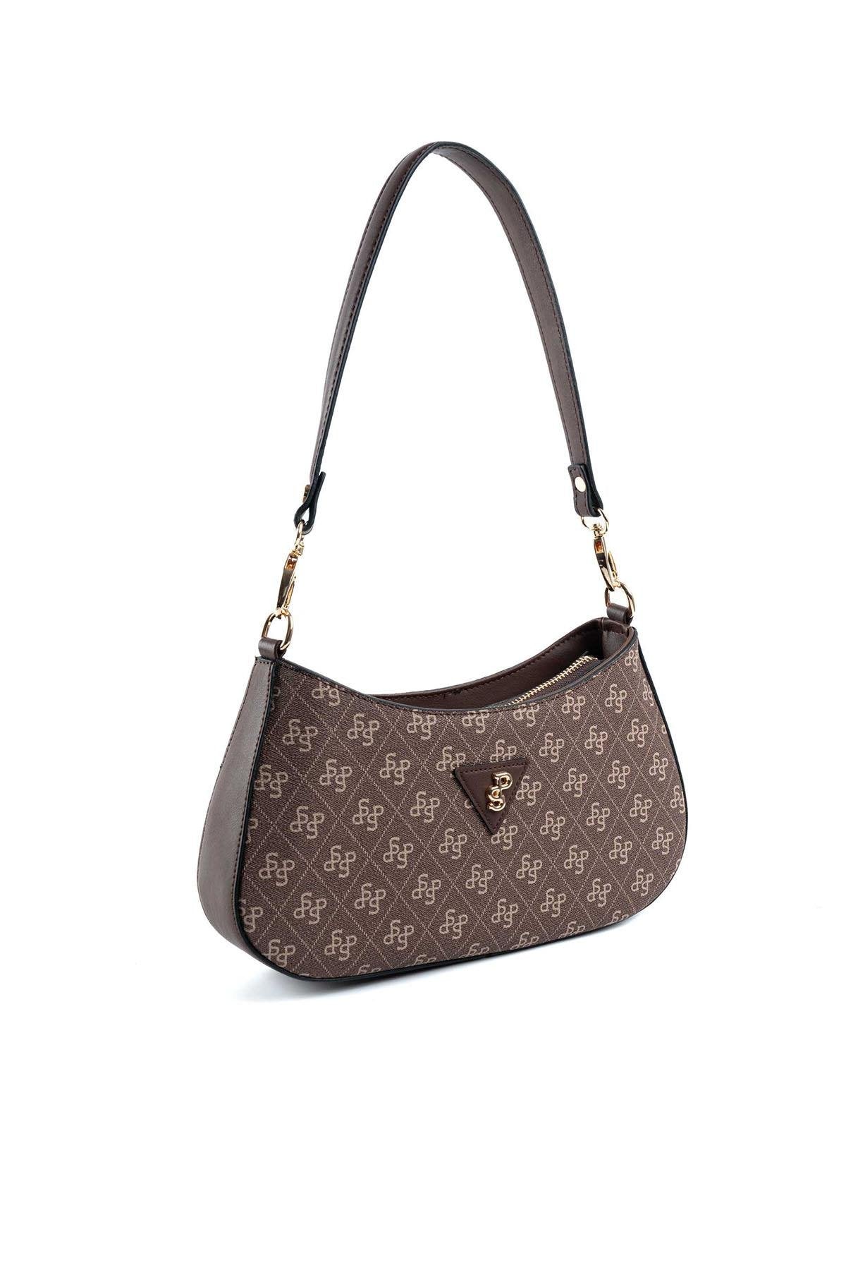 Silver & Polo Kahve SP1251 Kadın Omuz Çantası