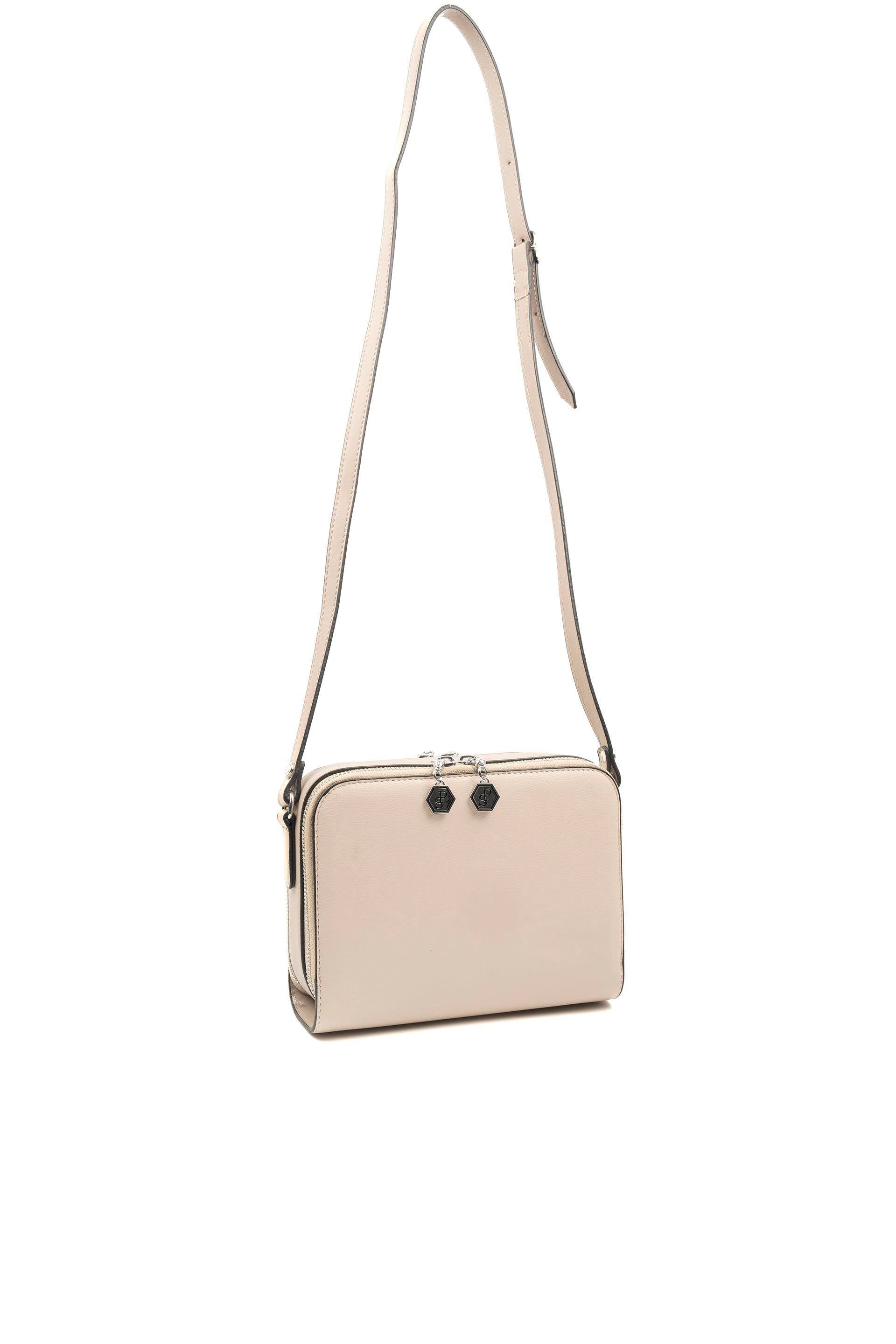 Silver & Polo Bej - Kum SP888 Kadın Çapraz Çanta