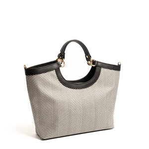 Silver & Polo Siyah Beyaz - Siyah SP1189 Kadın El Çantası