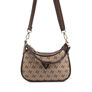 Silver & Polo Koyu Bej - Kahve SP1180 Kadın Omuz Çantası