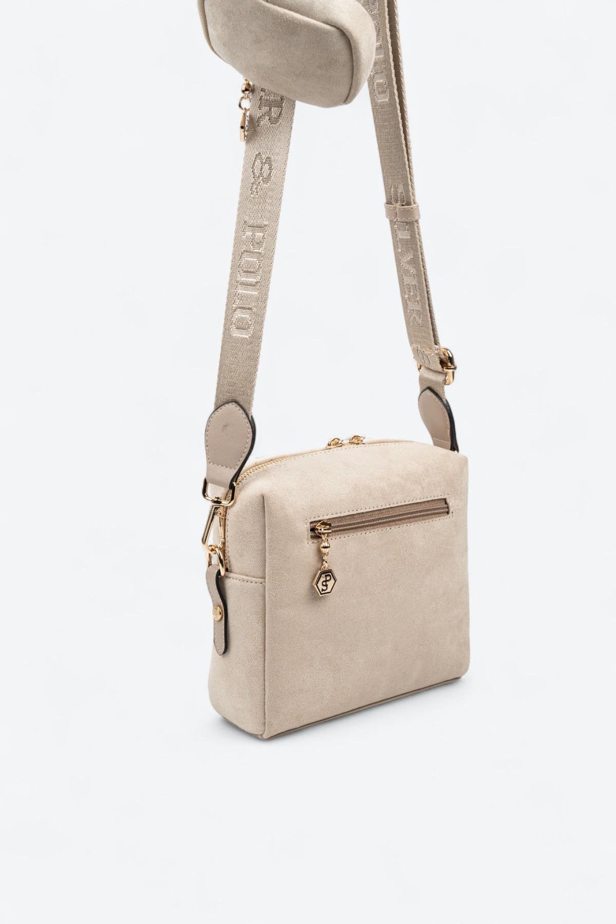 Silver & Polo SP1038 Kadın Çapraz Çanta Bej-Kum