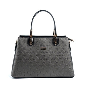 Silver & Polo Platin - Siyah SP1253 Kadın El Çantası