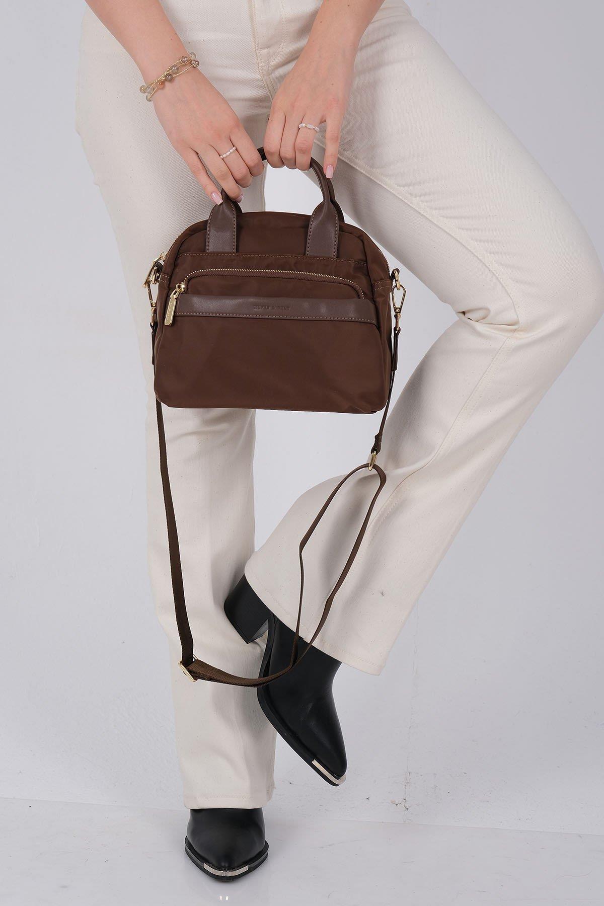 Silver & Polo SP1216 Kadın El Çantası Kahve