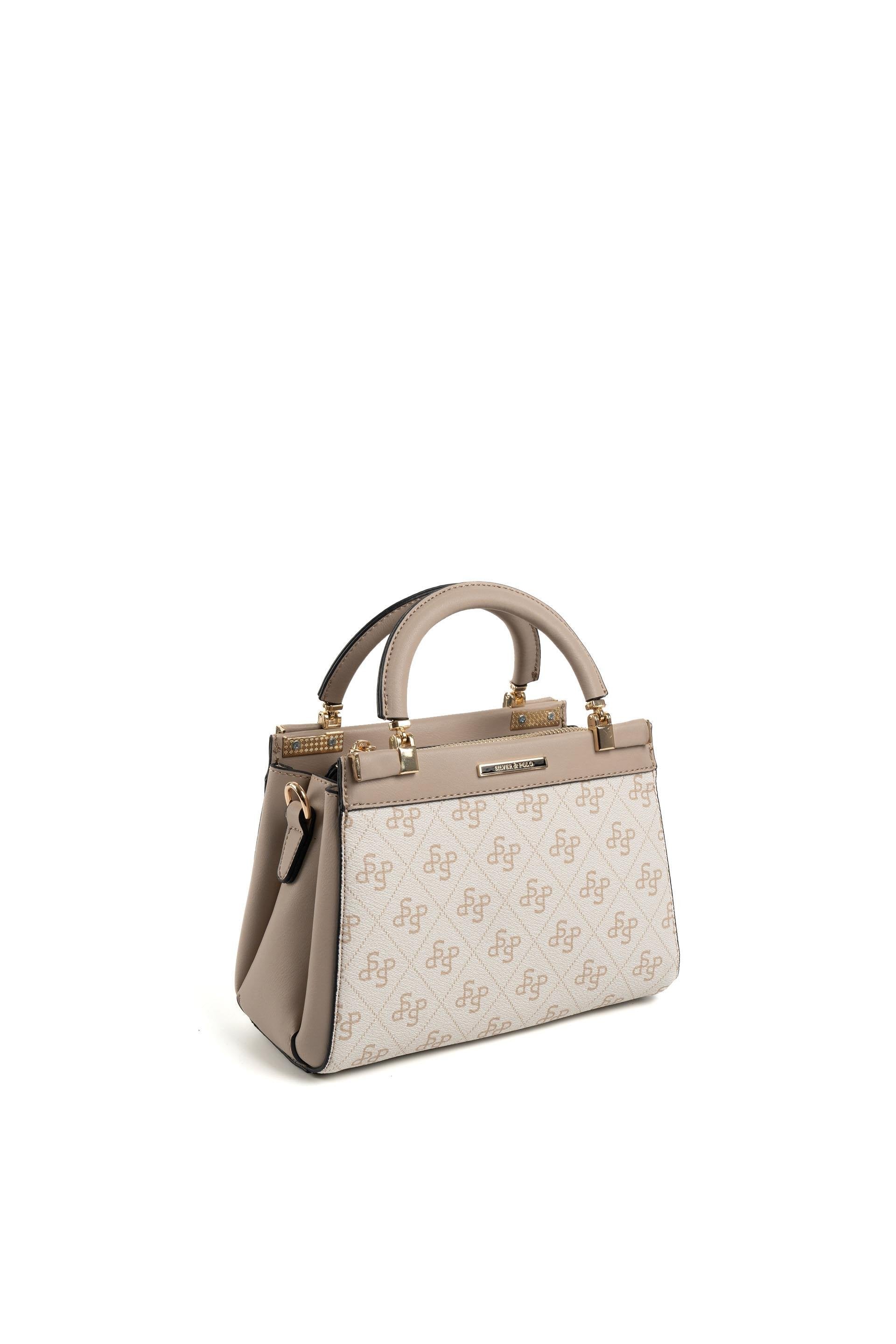 Silver & Polo Bej - Kum SP1193 Kadın El Çantası