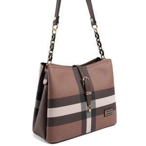 Silver & Polo Koyu Kahve SP974 Kadın Omuz Çantası