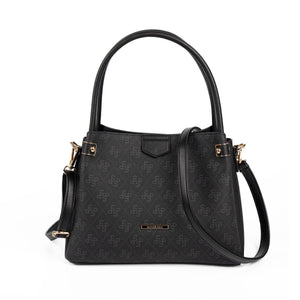 Silver & Polo SP1254 Kadın El Çantası Monogram Siyah