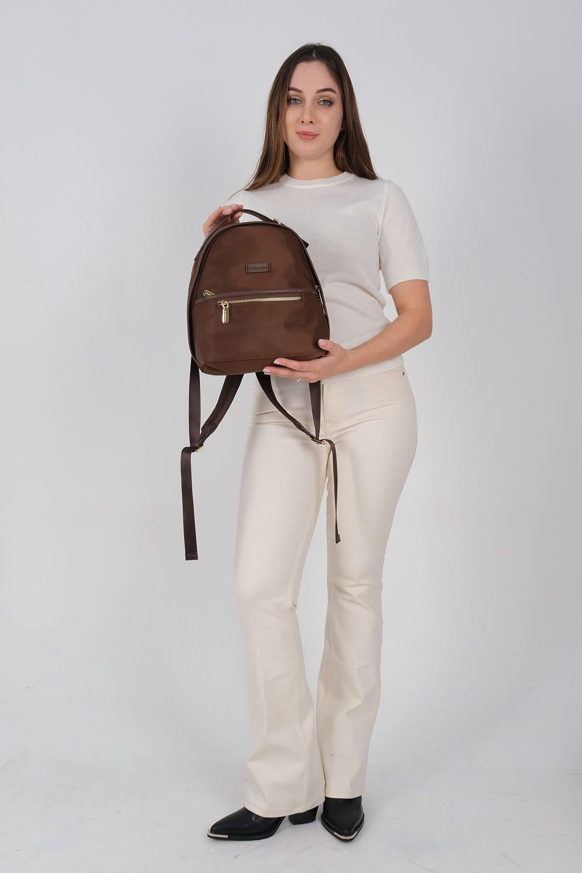 Silver & Polo SP1212 Kadın Sırt Çantası Kahve